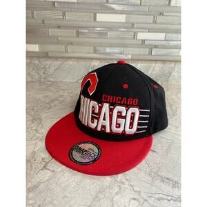 Chicago Black and Red Snapback Hat